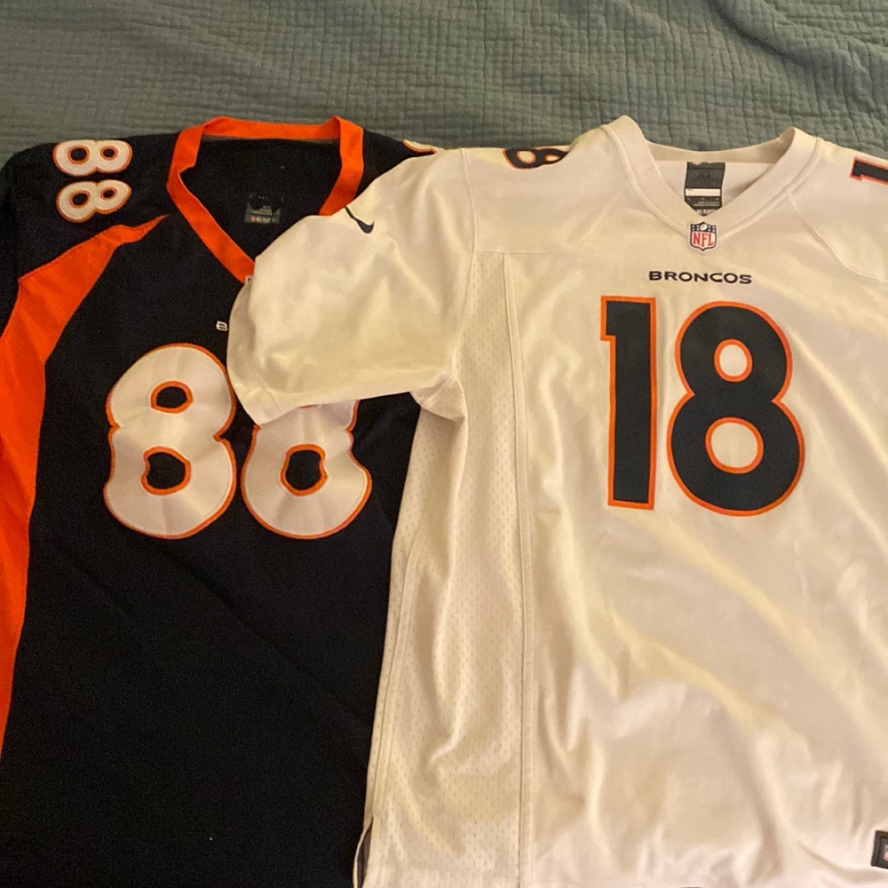 Peyton Manning and Darius Thompson Broncos Jerseys